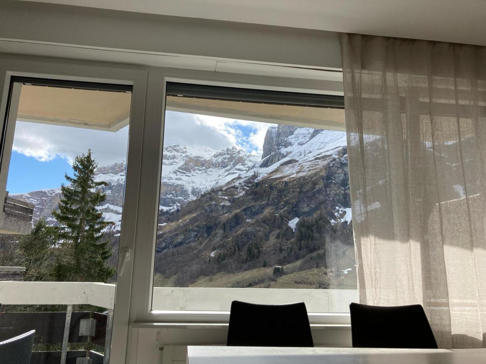 Flaminia Wohnung 15 - Best View And Free Parking! Leukerbad Εξωτερικό φωτογραφία